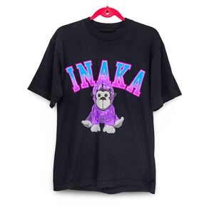Inaka Power Gorilla Graphic T-Shirt Mens Small Black Excellent